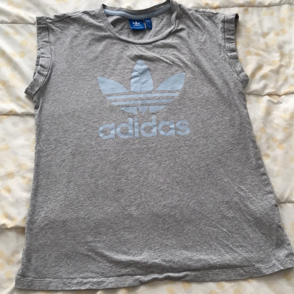 Grey adidas shirt